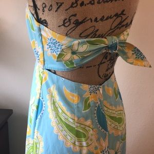 Lilly Pulitzer Sz 6 strapless open back dress